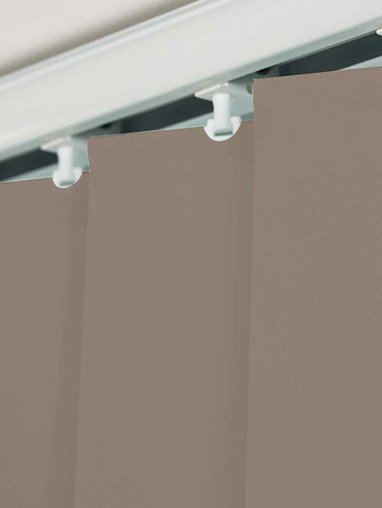 Hessian Brown Blackout 89mm Vertical Blind Replacement Slats