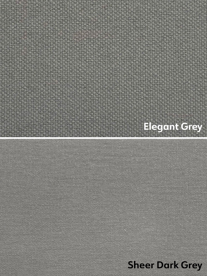 Blackout Elegant Grey and Sheer Dark Grey Double Roller Blind