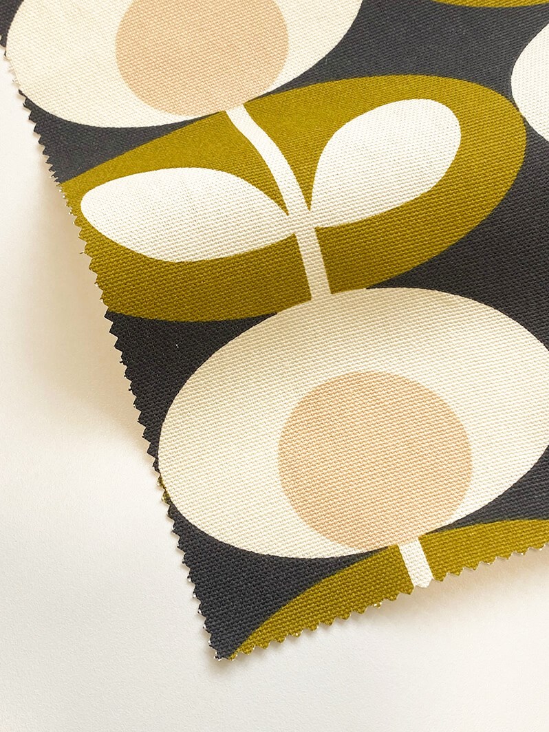 Orla Kiely Oval Flower Seagrass Soft Fabric Roller Blind