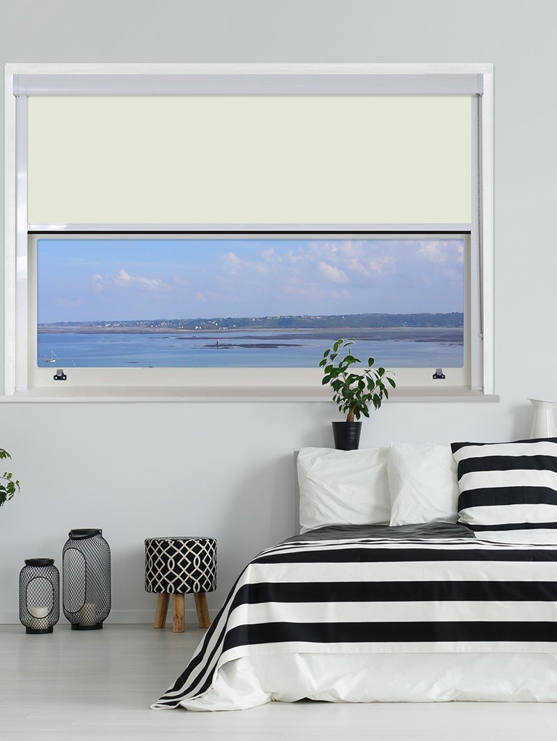 Ivory Chain Operated Total Blackout Roller Blind