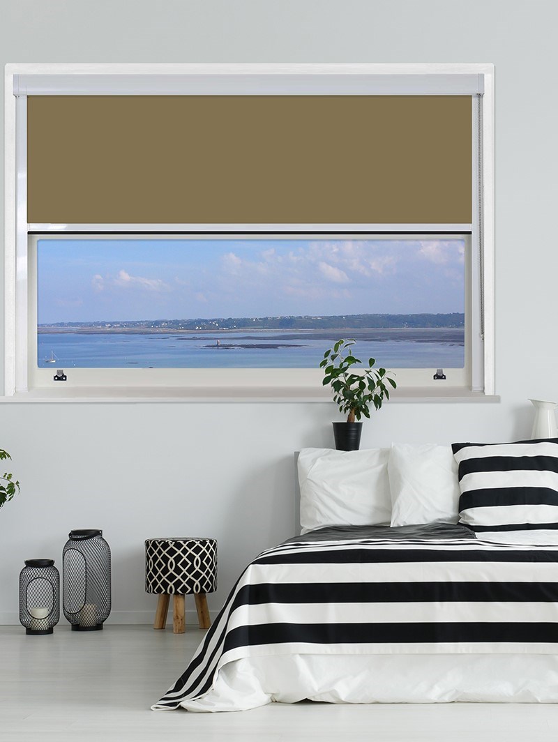 Toffee Crunch Chain Operated Total Blackout Roller Blind