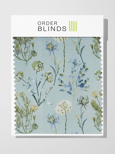 Allium Slate Blue Roman Blind