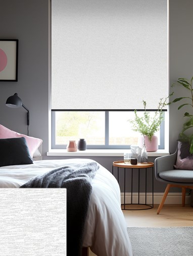 Amsterdam Off White Blackout Thermal Roller Blind