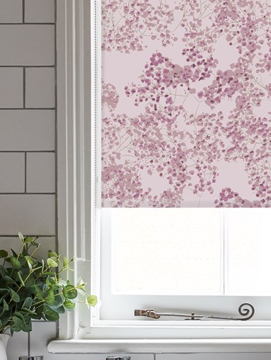 Arla Pink Roller Blind by Lorna Syson