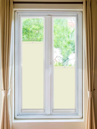 Perfect Fit Blackout Cosy Cream Bottom Up Blind