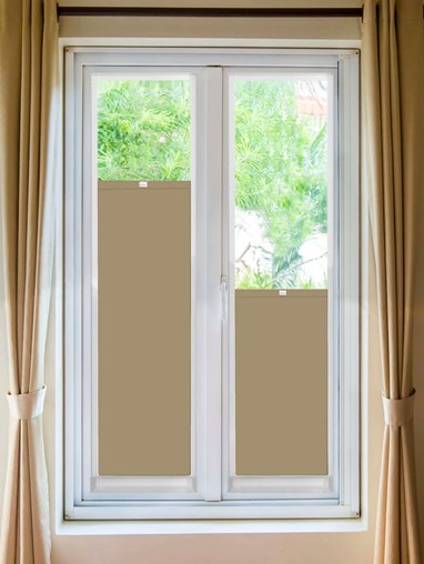 Perfect Fit Blackout Natural Bottom Up Blind