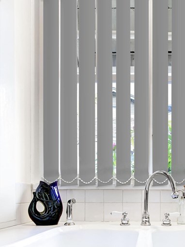 Light Filtering Charcoal 89mm Vertical Blind Replacement Slats