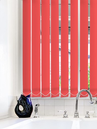 Light Filtering Red 89mm Vertical Blind Replacement Slats