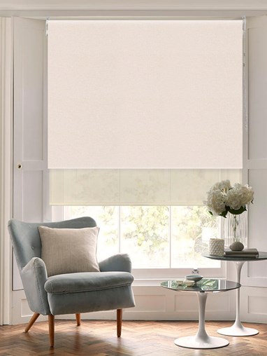 Blackout Soft Beige and Sheer Cream Double Roller Blind