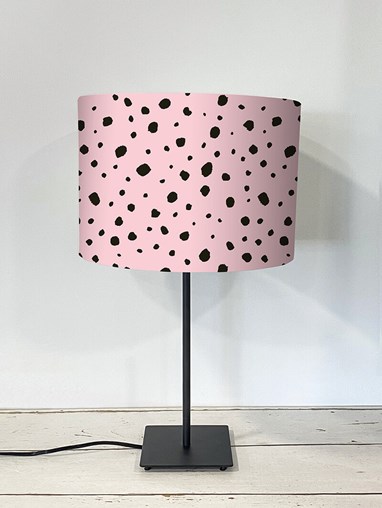Dalmatian Blush Pink Lampshade