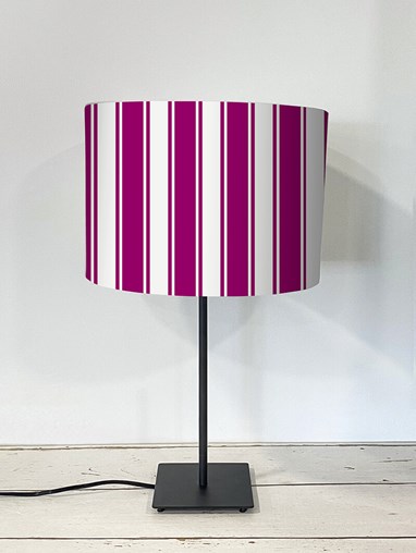 Ticking Stripe Pink Lampshade