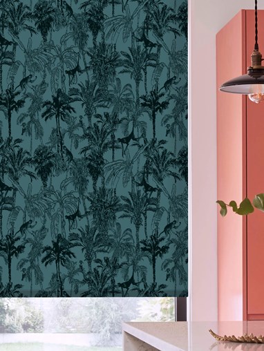Amazon Teal Roller Blind by Boon & Blake