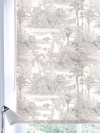 Tropical Toile Natural Roller Blind by Boon & Blake