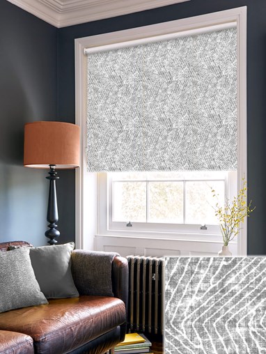 Linear Luxe Charcoal Roller Blind