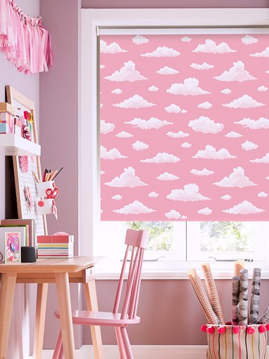 Candy Floss Clouds Blackout Roller Blind
