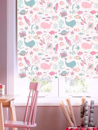 Under The Sea Candy Childrens Roller Blind