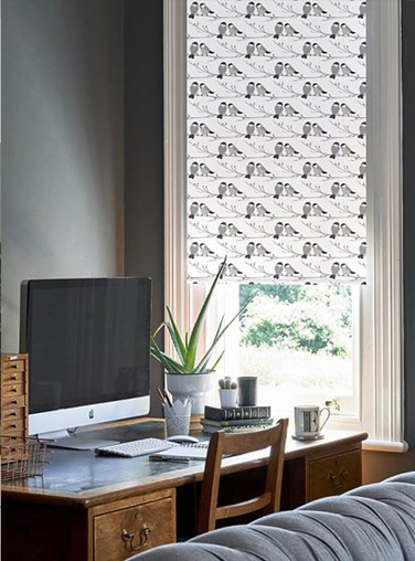 Willow Tit Roller Blind by Lorna Syson