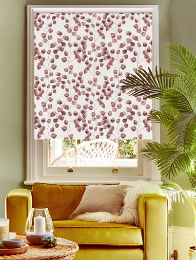 Climbers Earth on Linen Blackout Roller Blind