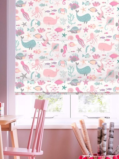 Under The Sea Candy Roman Blind