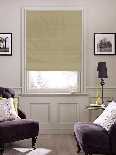 Buttered Toast Roman Blind