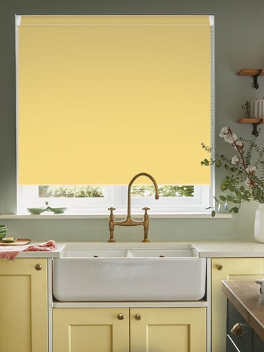 Spring Yellow Blackout Grip Fit Roller Blind