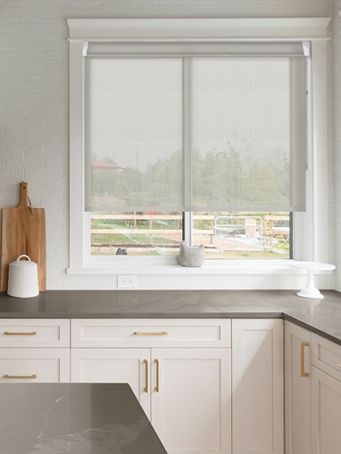 Pewter 5% Openness Sunscreen Grip Fit Roller Blind