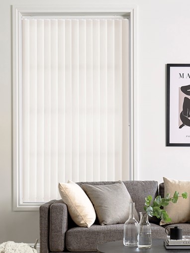 Iona Lotus White Daylight 89mm Vertical Blind Replacement Slats