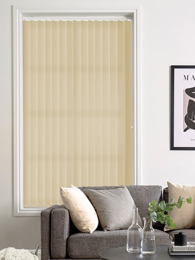 Iona Sandstone Daylight 89mm Vertical Blind Replacement Slats