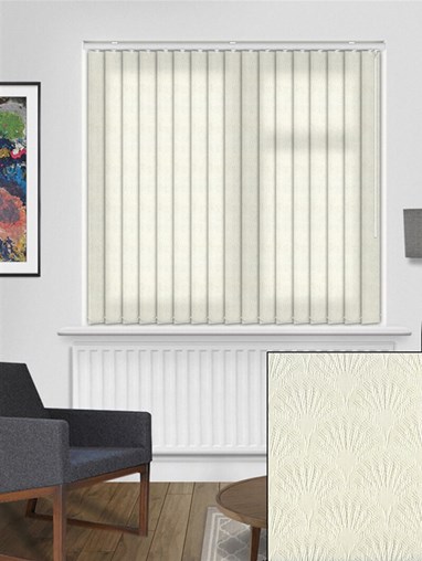Pearls Cream 89mm Dim-Out Vertical Blind