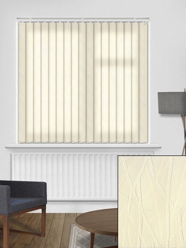 Rope Cream 89mm Dim-Out Vertical Blind