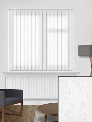 Rope White 89mm Dim-Out  Vertical Blind