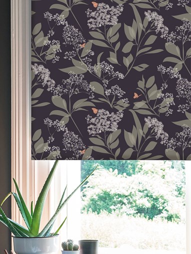 Buds and Butterflies Roller Blind by Lorna Syson