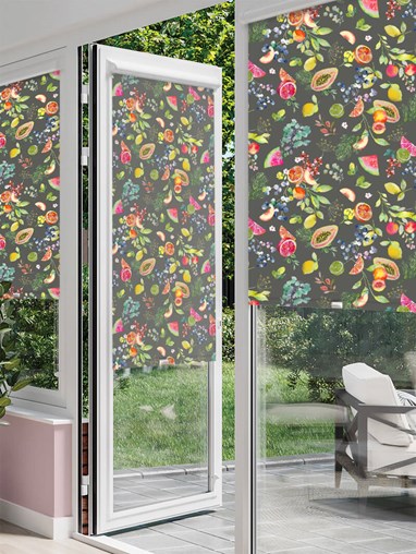 Tutti Fruity Slate Perfect Fit Roller Blind