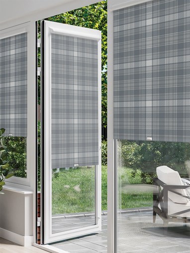 Wallace Check Metal Perfect Fit Roller Blind