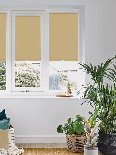 Blackout Jute Brown Perfect Fit Roller Blind