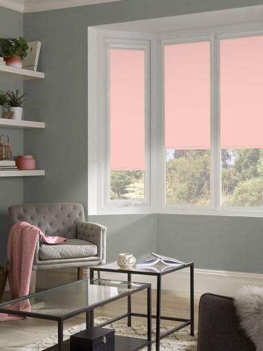 Blackout Pale Pink Premium Perfect Fit Roller Blind
