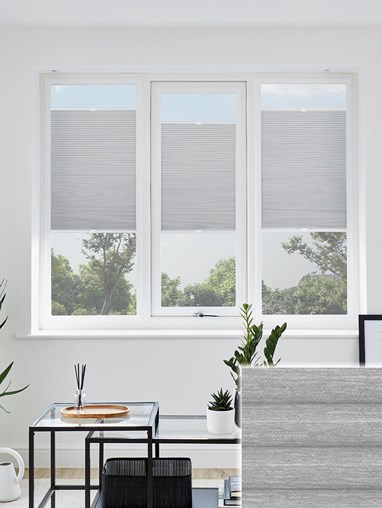 Fresco Soft Pewter Blackout Perfect Fit Cellular Thermal Blind