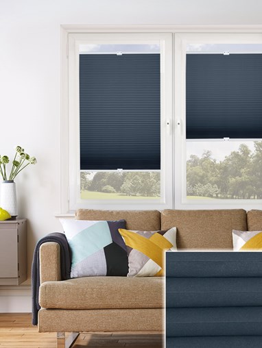 Luna Navy Blackout Perfect Fit Cellular Thermal Blind