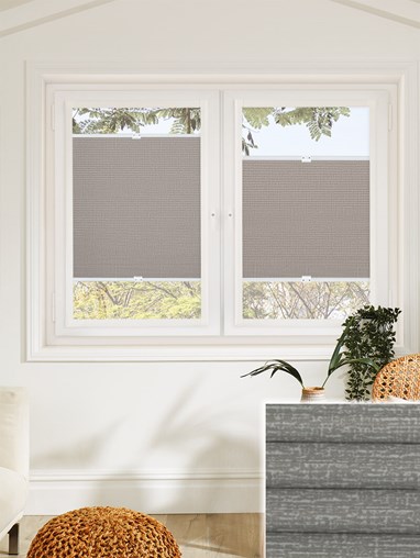 Raffia Stone Blackout Perfect Fit Cellular Thermal Blind