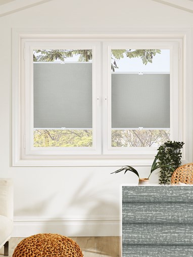 Raffia Slate Daylight Perfect Fit Cellular Thermal Blind