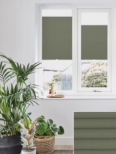 Stachys Green Perfect Fit Thermal Blind