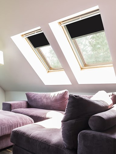 Classic Black Blackout Skylight Blind To Fit RoofLite Windows