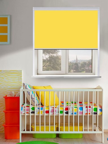 Thermal Plus Yellow Total Blackout Roller Blind