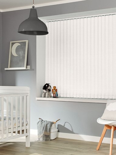 Frosty White Blackout 89mm Vertical Blind Replacement Slats