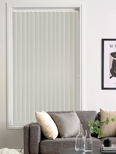 Steely Grey Blackout 89mm Vertical Blind Replacement Slats