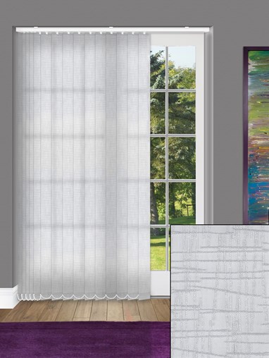 Quarry Mid Grey Daylight 89mm Vertical Blind Replacement Slats