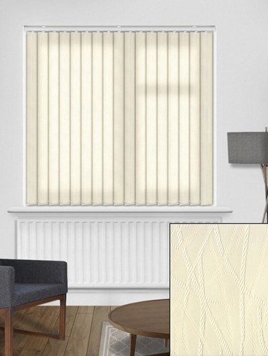 Rope Cream 89mm Vertical Blind Replacement Slats