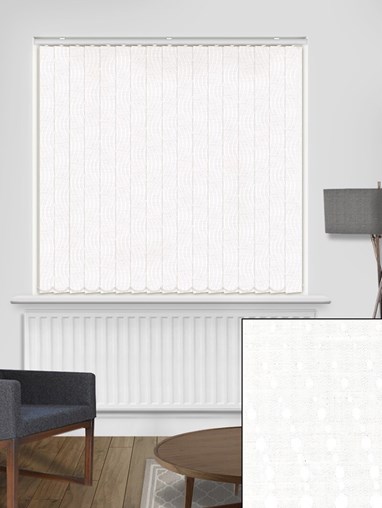 Tailor White Blackout 89mm Vertical Blind Replacement Slats