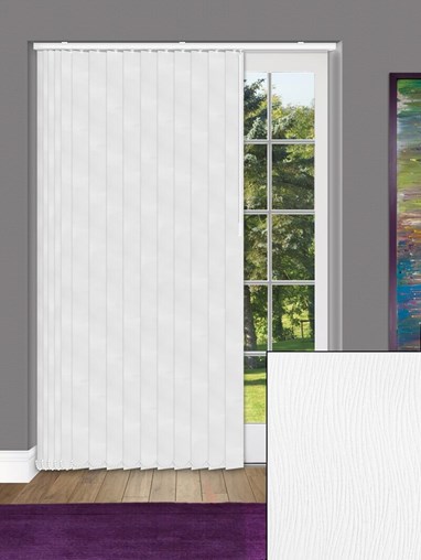 Wind White 89mm Blackout Vertical Blind Replacement Slats