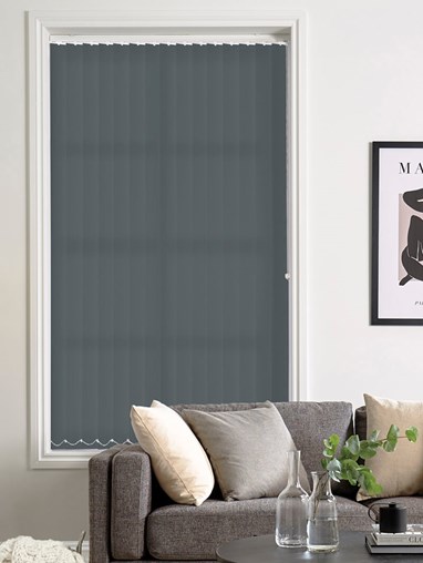 Iona Charcoal Daylight 89mm Vertical Blind Replacement Slats